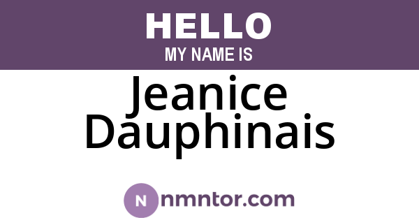 Jeanice Dauphinais
