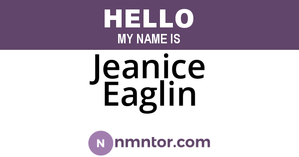 Jeanice Eaglin