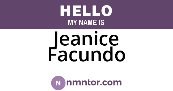 Jeanice Facundo