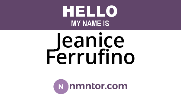 Jeanice Ferrufino