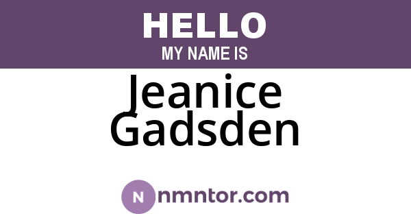 Jeanice Gadsden