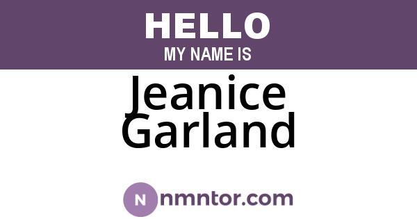 Jeanice Garland