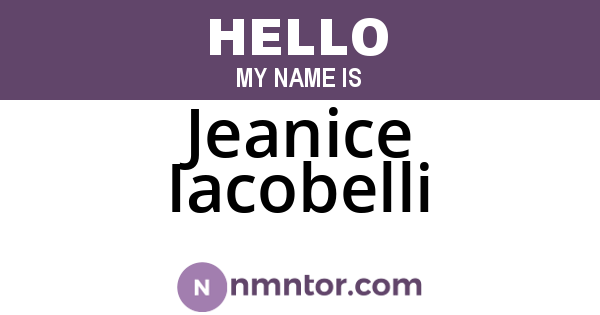 Jeanice Iacobelli