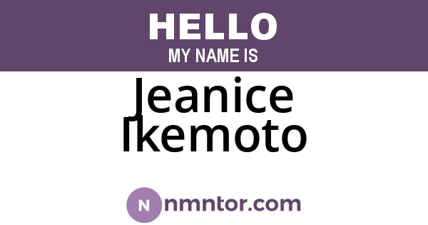 Jeanice Ikemoto