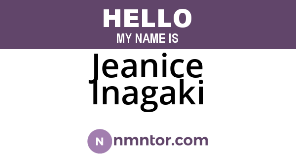 Jeanice Inagaki