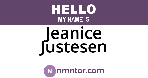 Jeanice Justesen