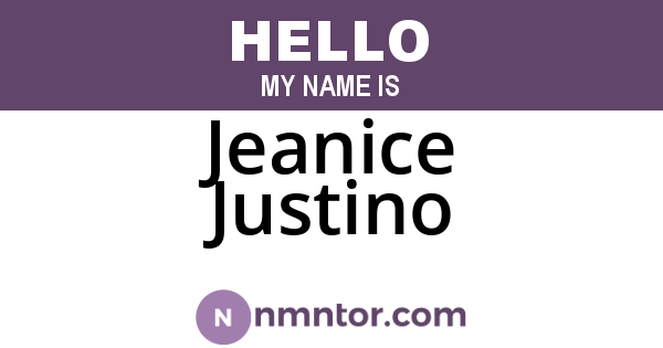 Jeanice Justino