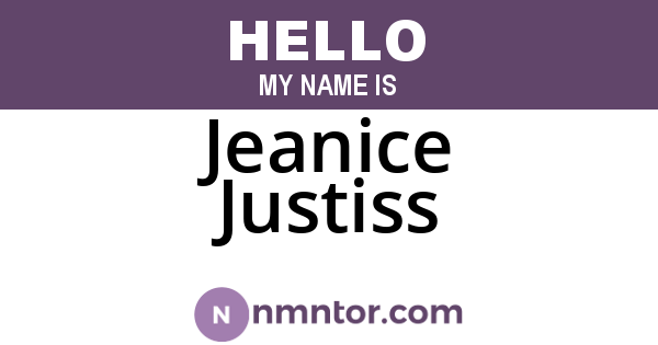 Jeanice Justiss