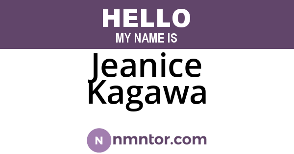 Jeanice Kagawa