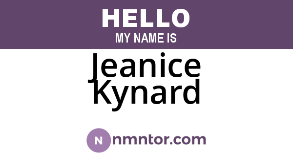 Jeanice Kynard