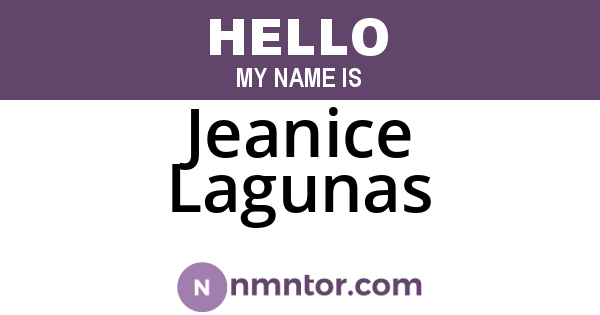 Jeanice Lagunas