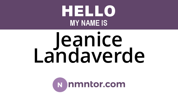 Jeanice Landaverde
