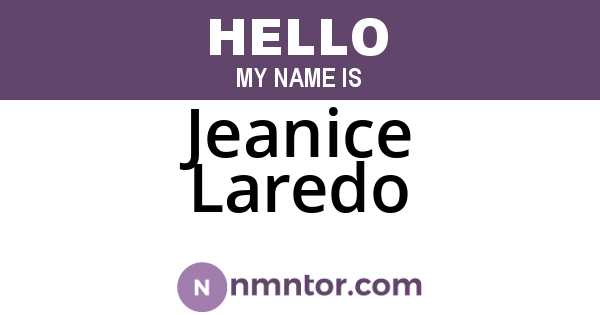 Jeanice Laredo