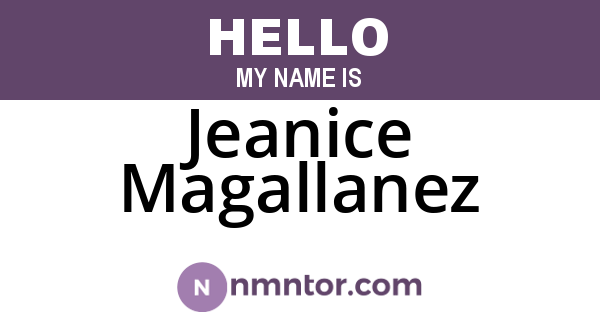 Jeanice Magallanez