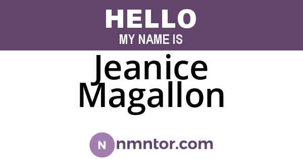 Jeanice Magallon