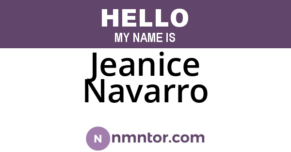 Jeanice Navarro
