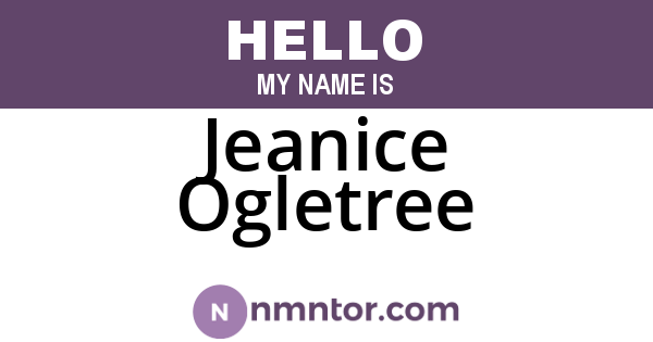 Jeanice Ogletree