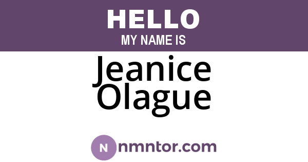 Jeanice Olague