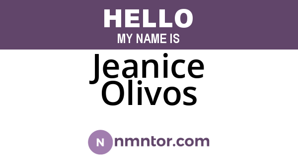 Jeanice Olivos