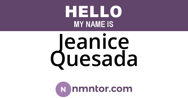 Jeanice Quesada