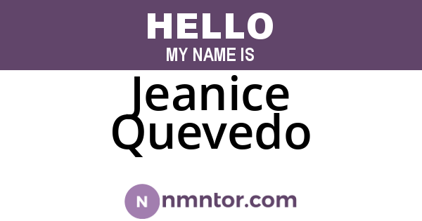 Jeanice Quevedo