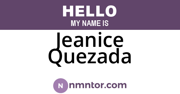 Jeanice Quezada