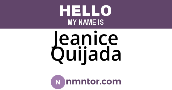 Jeanice Quijada