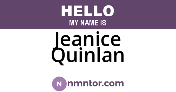 Jeanice Quinlan