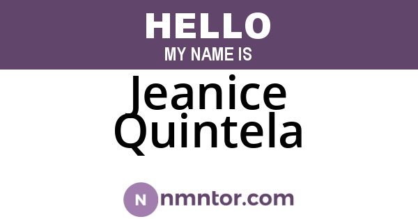 Jeanice Quintela