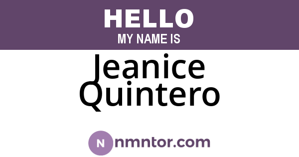 Jeanice Quintero