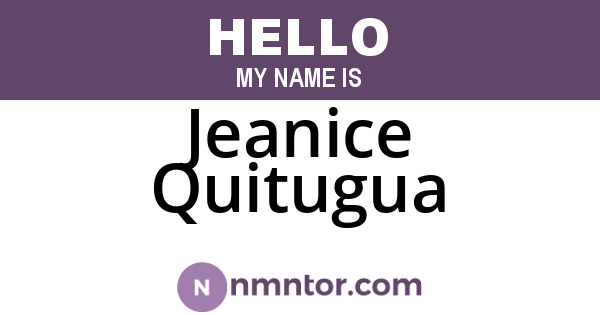 Jeanice Quitugua
