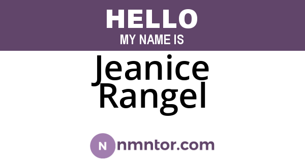 Jeanice Rangel