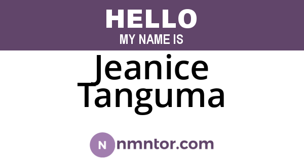 Jeanice Tanguma