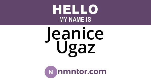 Jeanice Ugaz