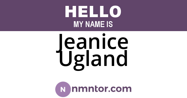 Jeanice Ugland