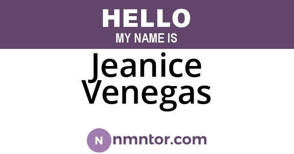 Jeanice Venegas