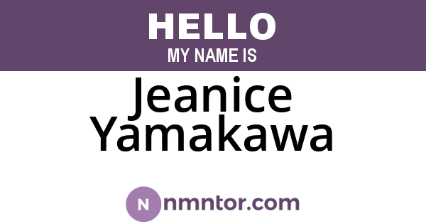 Jeanice Yamakawa