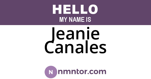 Jeanie Canales