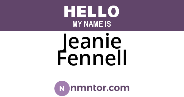 Jeanie Fennell