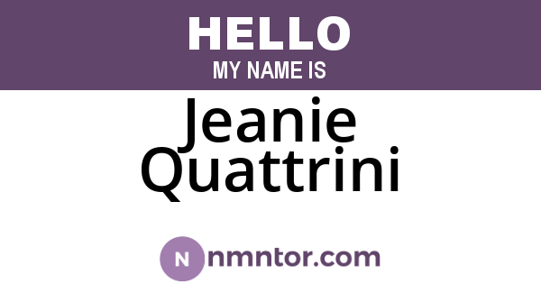 Jeanie Quattrini