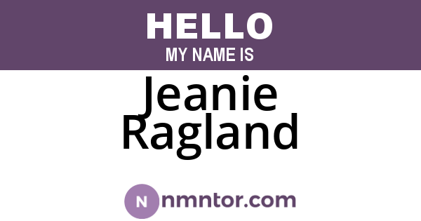 Jeanie Ragland