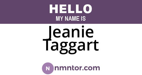 Jeanie Taggart