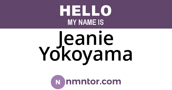 Jeanie Yokoyama
