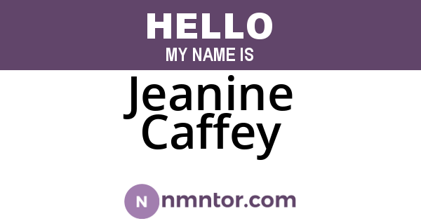 Jeanine Caffey