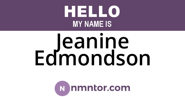 Jeanine Edmondson