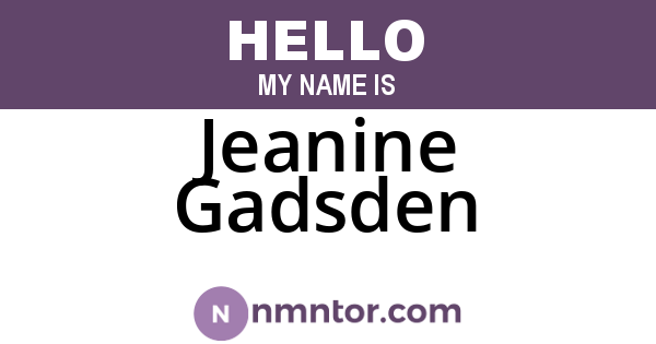 Jeanine Gadsden