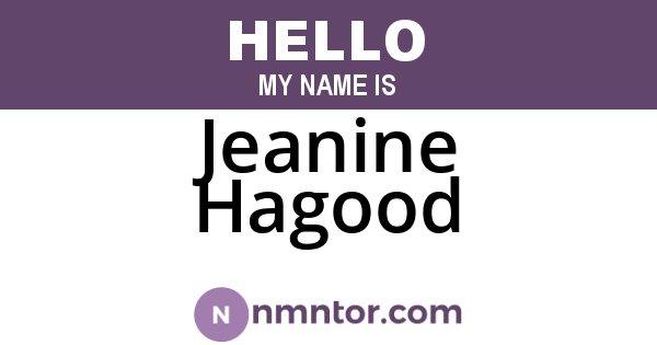 Jeanine Hagood