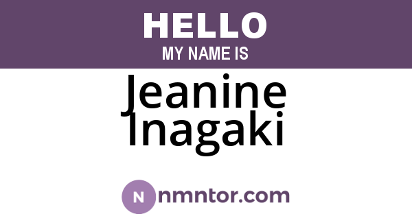 Jeanine Inagaki