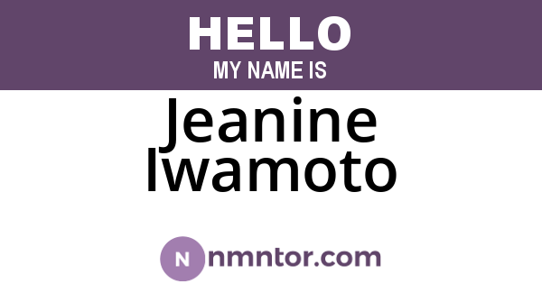 Jeanine Iwamoto