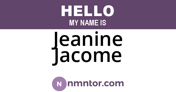 Jeanine Jacome